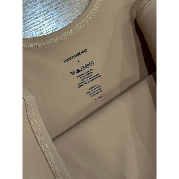 WARDROBE.NYC bodycon tan  and black Sport Midi Dress size small - Picture 12 of 13